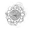 Anatomy of a flower tattoo design idea