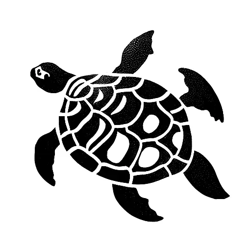 Turtle tattoo design idea