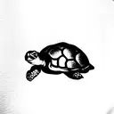Turtle tattoo design idea