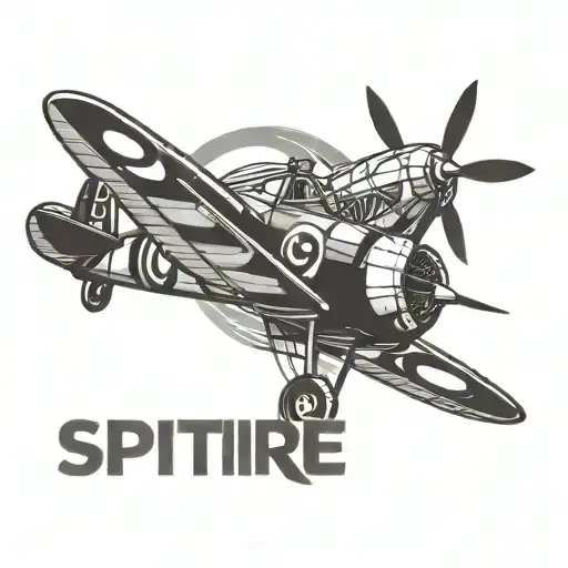 spitfire logo tattoo design idea
