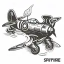 spitfire logo tattoo design idea