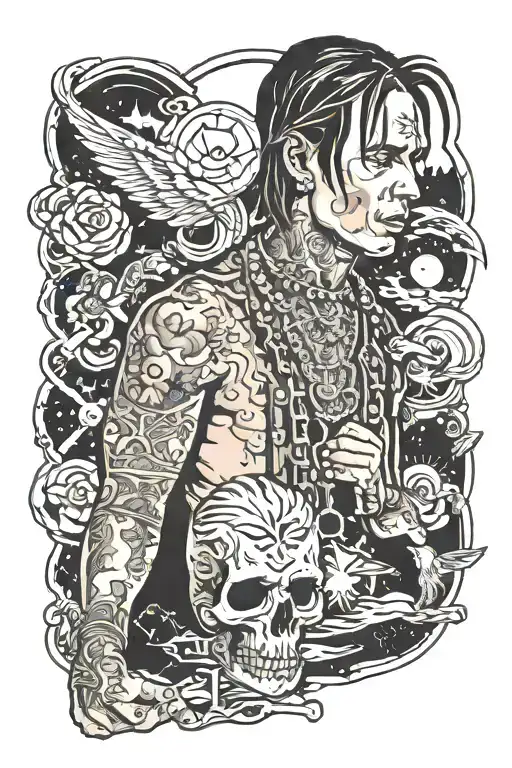 Travis scott tattoo design idea