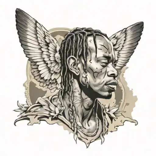 Travis scott tattoo design idea