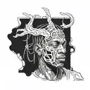 Travis Scott performing tattoo design idea