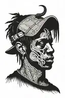 Travis scott tattoo design idea