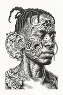 Travis scott tattoo design idea