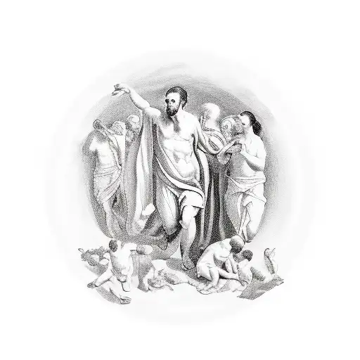 The school of athens tattoo design idea