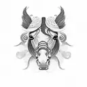 MUSTANG tattoo design idea