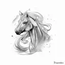 MUSTANG tattoo design idea