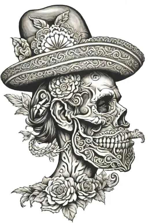 mexican American  tattoo design idea