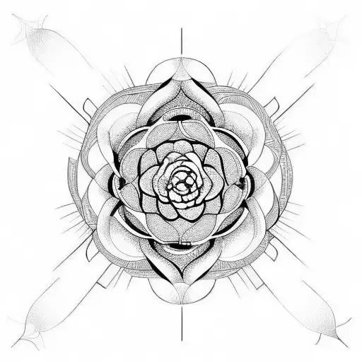 flor de Barcelona tattoo design idea