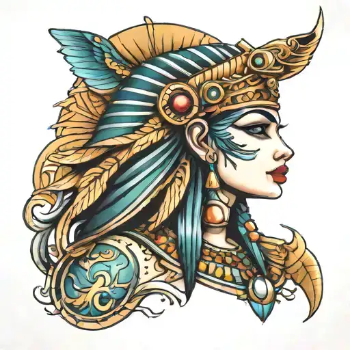Cleopatra tatoo design tattoo design idea