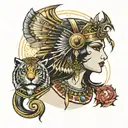 Cleopatra tatoo design tattoo design idea