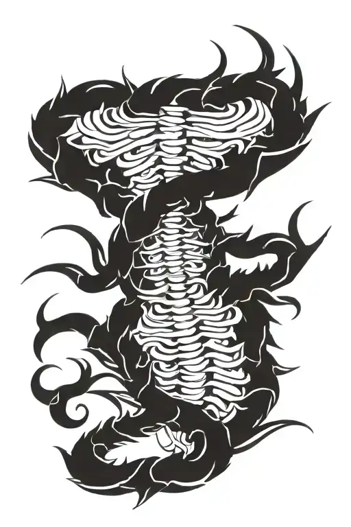 Spinal tattoo tattoo design idea