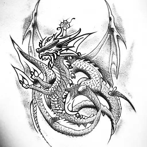 37 Stunning Dragon Tattoos For Thighs You Would Love To Have Right Now   Psycho Tats