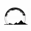 Skyline tattoo design idea