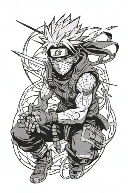 kakashi hatake tattoo design idea