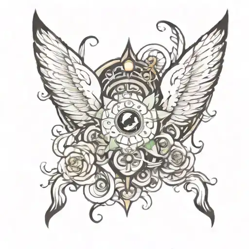 God creation tattoo design idea