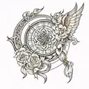 God creation tattoo design idea