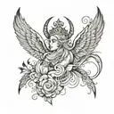 God creation tattoo design idea