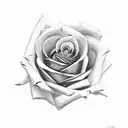 rose knife tattoo design idea