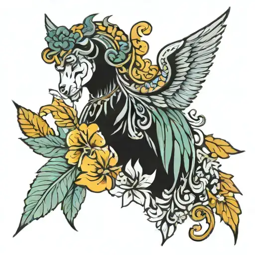 sicilian trinicria tattoo design idea