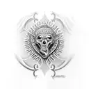 Catholic tattoo design idea