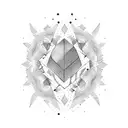 minimalist drums tattoo design idea