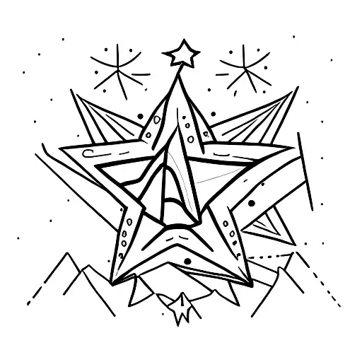Star that has Brutus tattoo design idea