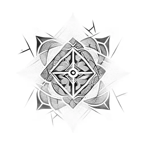 a hollow in the middle tattoo design idea