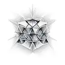  rubik's cube exploded tattoo design idea