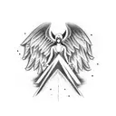 guardian angel tattoo design idea