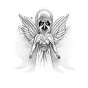 guardian angel tattoo design idea
