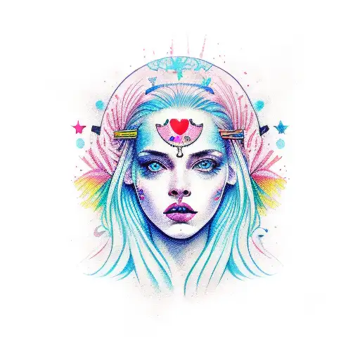 virgo tattoo design idea