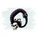 kraken skull tattoo design idea