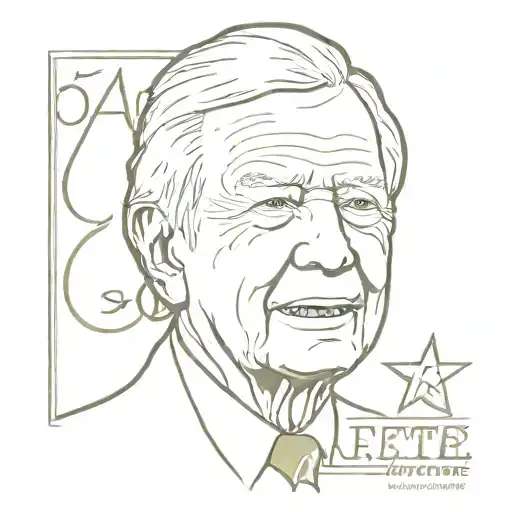 tattoo honoring 100th birthday of Jimmy Carter  tattoo design idea