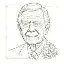 tattoo honoring 100th birthday of Jimmy Carter  tattoo design idea