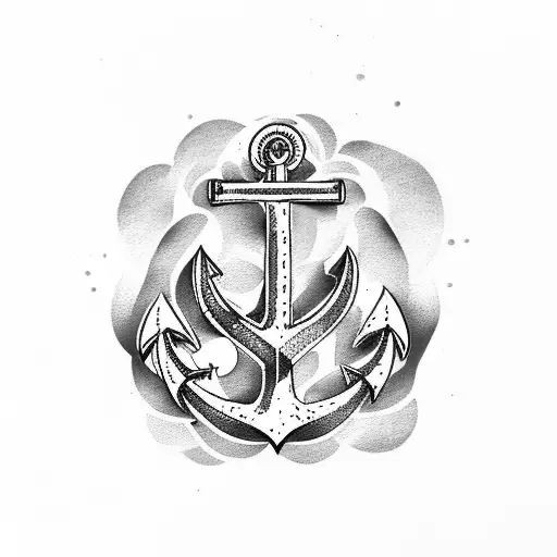 anchor love tattoo design idea