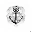 anchor love tattoo design idea