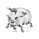 parachoot pig tattoo design idea