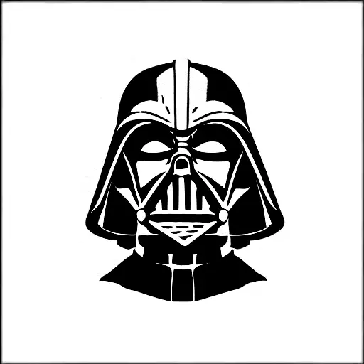 squared off frame from Star Wars revenge of the sith of knight fall Vader.  tattoo design idea