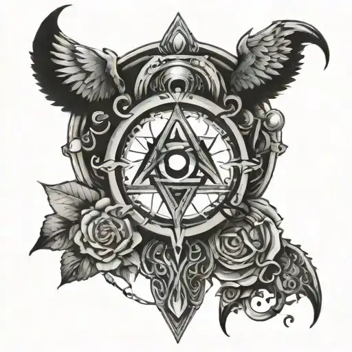 CYBERSECURITY TREBOL tattoo design idea