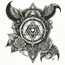 CYBERSECURITY TREBOL tattoo design idea