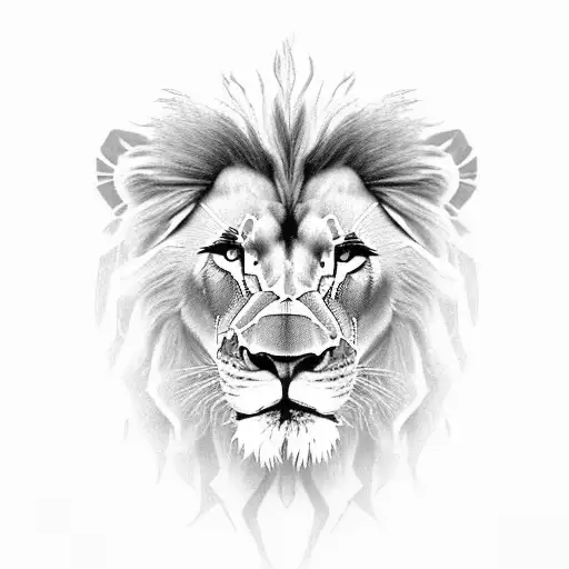 lion, cross, clouds, include: 'IT 26.07.2010', include: 'CT 08.06.2015' tattoo design idea