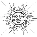 forearm sun with icaro falling below tattoo design idea