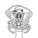 Britney Spears holding the snake at the VMAS  tattoo design idea