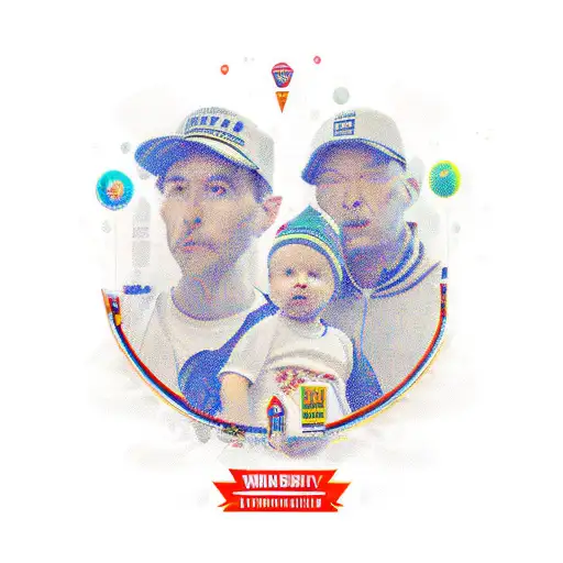 Family of mom dad and 2 boys tattoo design idea