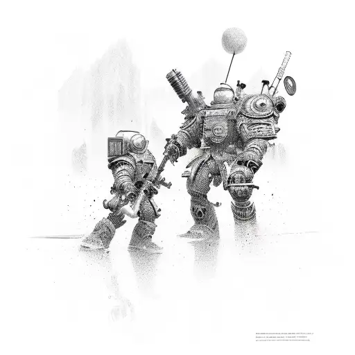 Family of mom dad and two boys tattoo design idea