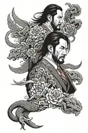 john wick tattoo design idea