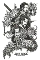 john wick tattoo design idea